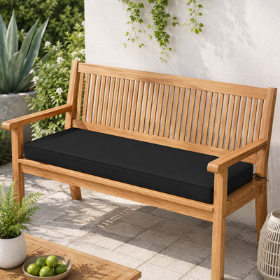 Coussin de banc d'extérieur 48 pouces avec housse imperméable amovible