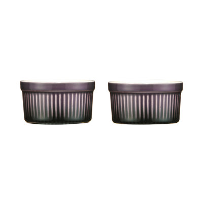 Symple Stuff Kalvin Round Stoneware 2 Piece Ramekin / Soufflé Dish Bakeware Set