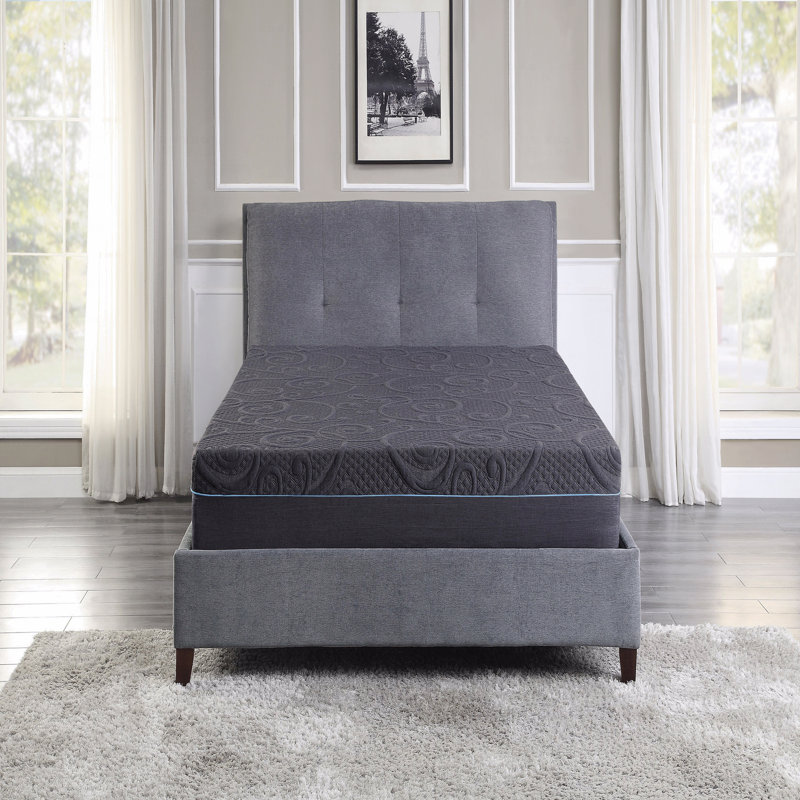 Matelas hybride en mousse viscoélastique imprégnée de gel, matelas dans une boîte, Très grand californien