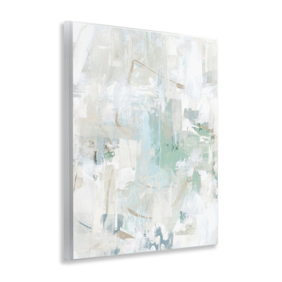 "Faded Abstract", art mural sur bois vert par June Erica Vess
