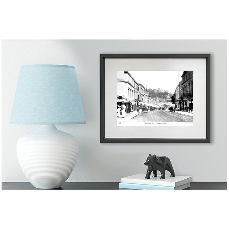 Torquay, Fleet Street 1906 by Francis Frith - Single Picture Frame Print, 60cm H x 80cm W x 2.3cm D