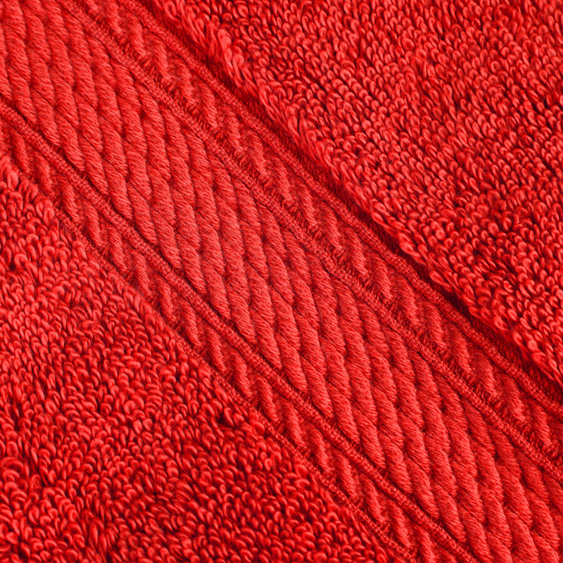 Ensemble de 8 serviettes en coton de qualité égyptienne 800 g Renata , Rouge