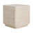 Outdoor Patio Side Table, Beige Travertine Finish, Set Of 1
