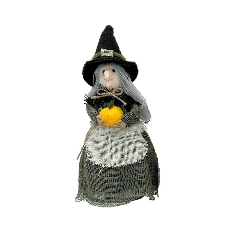 Ornement de sorcière verte