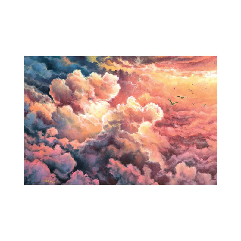 Warm Clouds par reproduction d'art, Toile tendue, H 8 po x l 12 po x P 0,75 po
