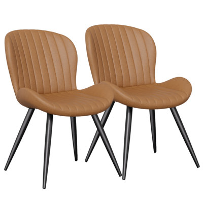 Chaise rembourrée avec pieds en métal