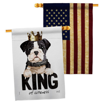 Double Sided 40'' H x 28'' W Polyester Animal House Flag