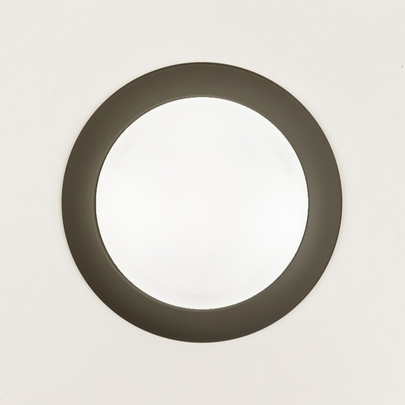 Gwin 7.4'' Simple Bowl Dimmable LED Flush Mount, Bronze