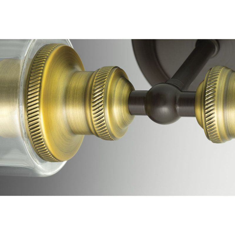 Damariana 2 - Light Dimmable Vanity Light, Antique Bronze/Natural Brass