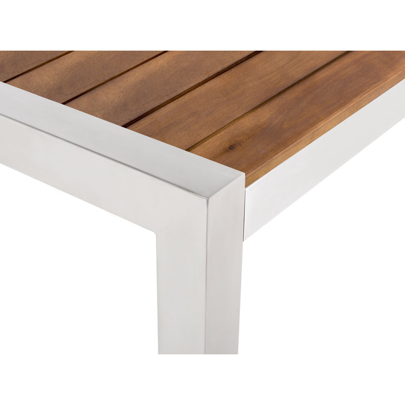 Seto Rectangular Acacia Solid Wood Outdoor Dining Table - 160 cm W 90.5 cm D