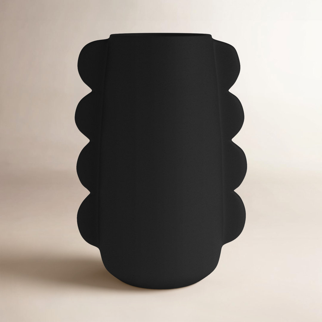 Bronsyn 7" Decorative Dolomite Vase Contemporary Eared Flower Vases for Home, Office Decorative Table Birch Lane™ 