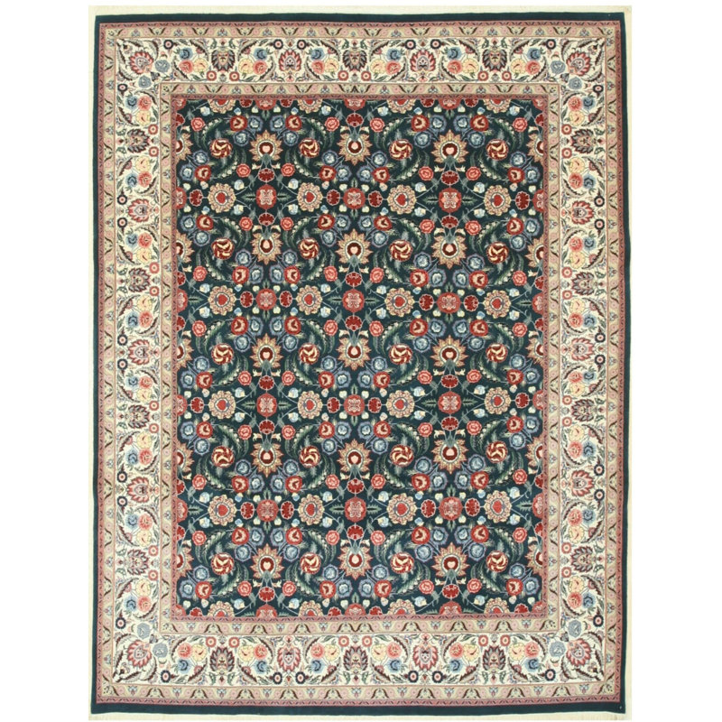 Green Traditional Oriental Pak-Persian Area Rug