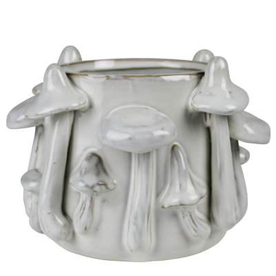Mushroom Cachepot, Ceramic - 4”