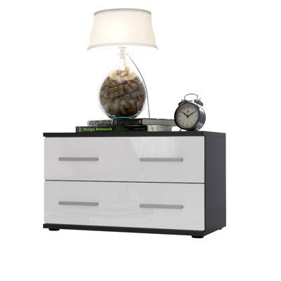 Janney 59.99cm W Wood Bedside Table