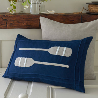Paddles Linen Lumbar Pillow