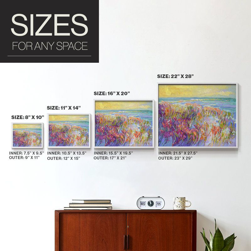 Summer Sanctuary - Reproduction encadrée - Restickable, H 8 po x l 10 po, Blanc