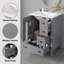 Ensemble de meuble-lavabo simple autoportant 24 po avec lavabo en céramique Modren 24 po-1874479932