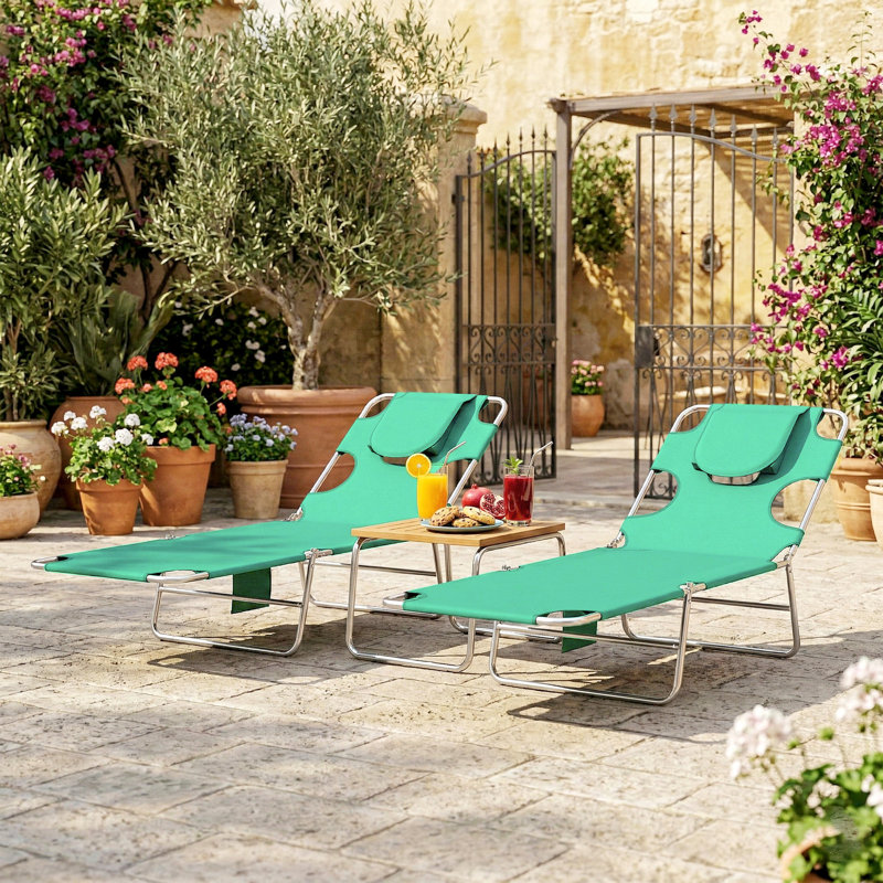 Outdoor Lounge Chair, Green