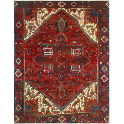 Aivars One-of-a-Kind 7'9" x 10'5" 1980s Rectangle Wool Area Rug in Navy