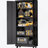 Heavy Duty Rolling Garage Storage Cabinet With Lockable Wheels, 4 Adjustable Shelves, And 3-Point Security Lock For Secure Tool Organization.