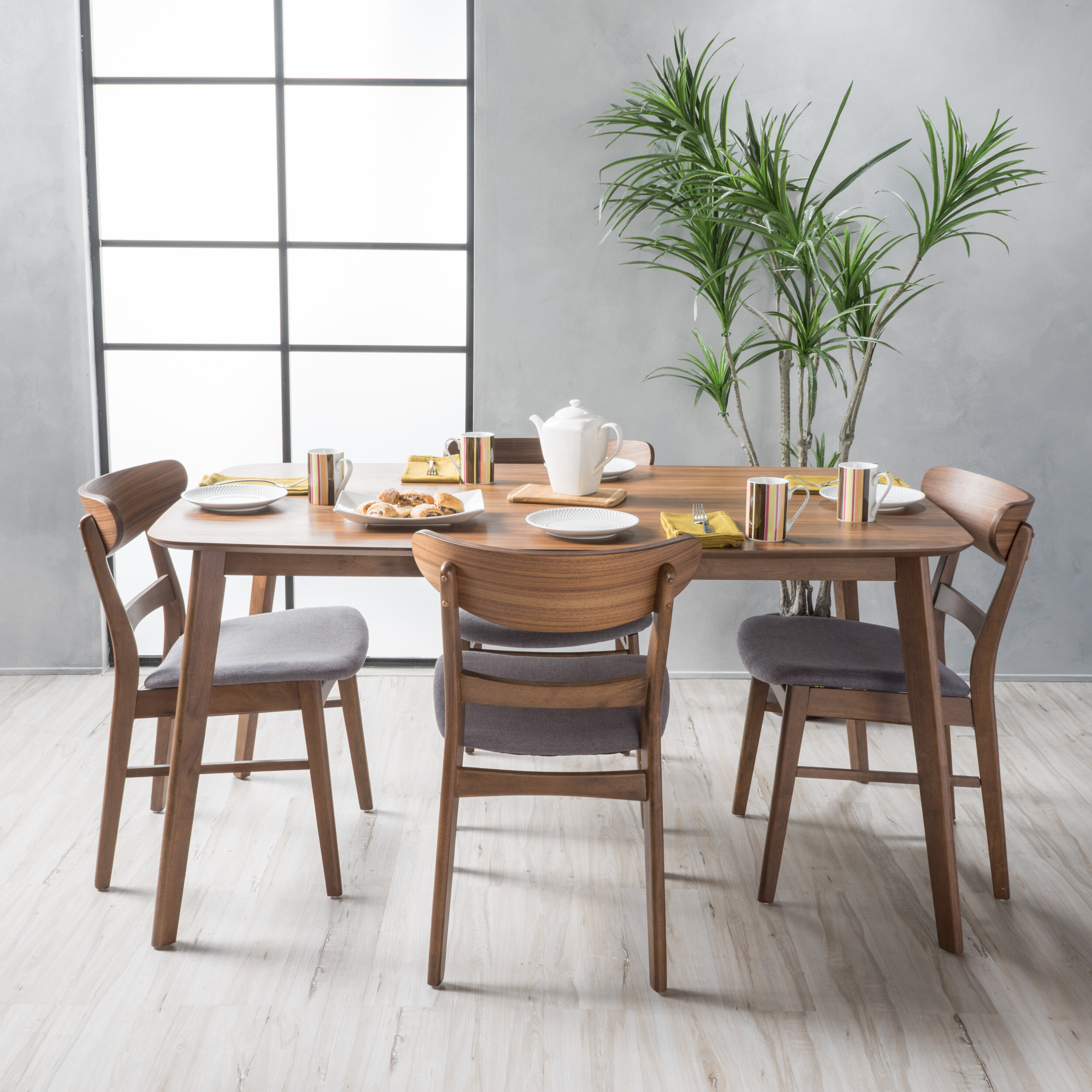 Union rustic kennington 5 2025 piece solid wood dining set