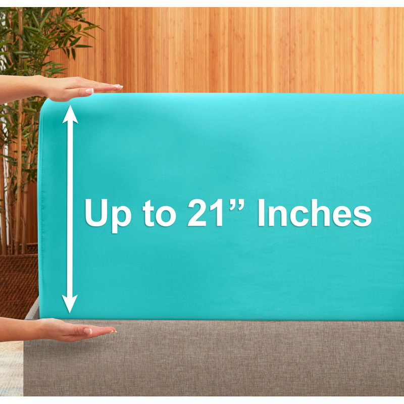 Premium Microfiber Fitted Sheet, California King Fitted Sheet, Teal