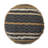 18" Black 100% Cotton Ottoman