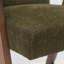 Occeus Set of 2 Full Back 25.5" Walnut Wood Upholstered Counter Stool With Arms-1488304415