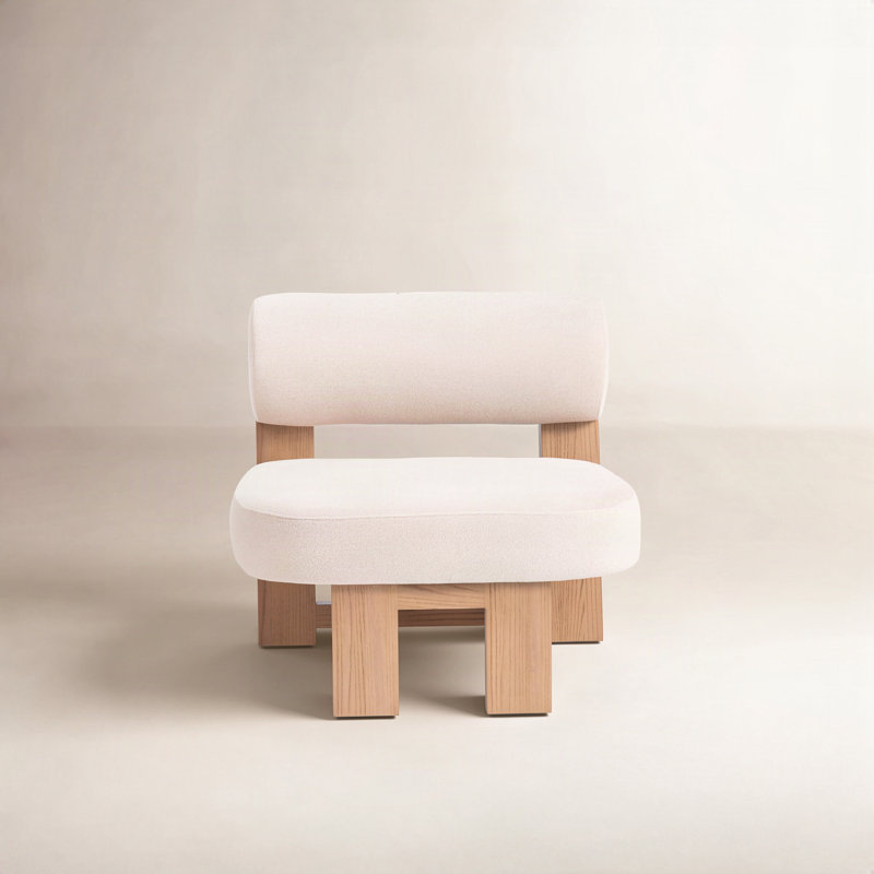 Agave Upholstered Slipper Chair, Piermont Sand
