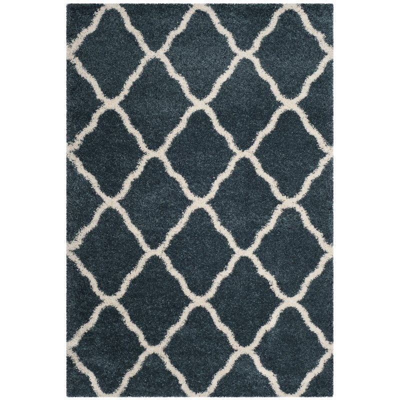 Darrold Hudson Shag Performance Geometric Rug, Rectangle 3' x 5'