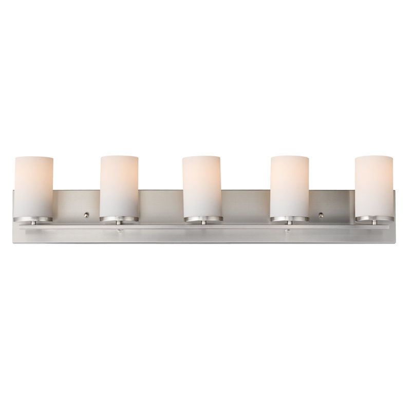 Amont 5 - Light Dimmable Bath Bar, Satin Nickel