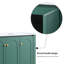 Ensemble de meuble-lavabo 48 po avec lavabo en céramique, armoire de rangement abondante, 4 portes à fermeture en douceur et 2 tiroirs-115922369