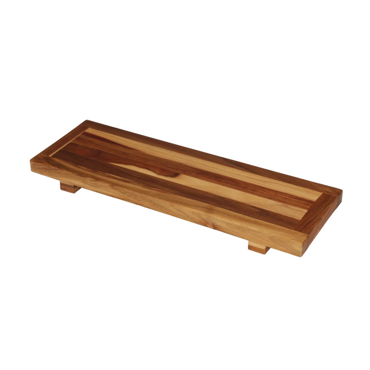 29x5 Eleganto Teak Wood Bathtub Storage Caddy Natural - Ecodecors : Target