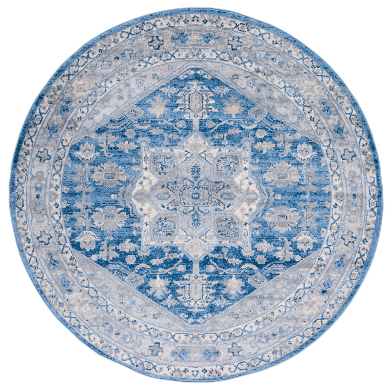 Brentwood Performance Oriental Rug, Round 6'7"