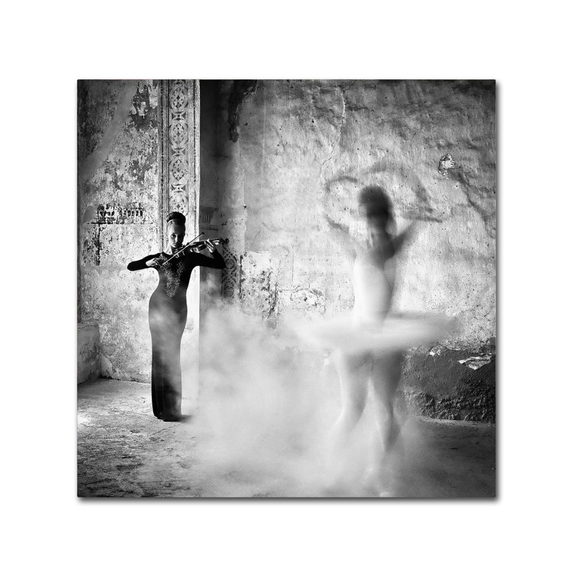« danse », reproduction d’impression sur toile tendue, H 35 po x l 35 po
