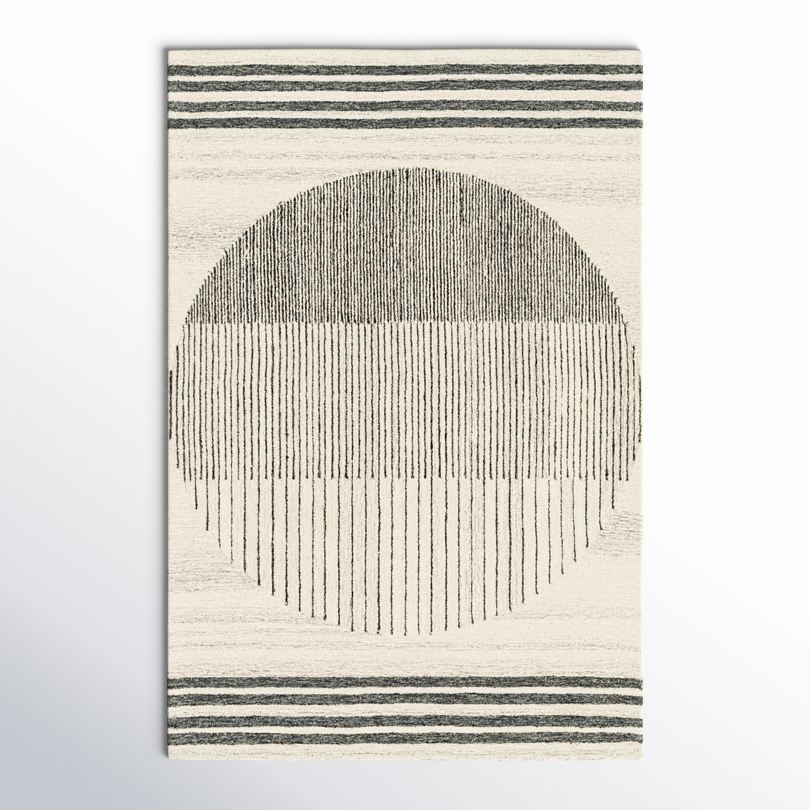 Uptown Handmade Wool Rug, Rectangle 4' x 6'