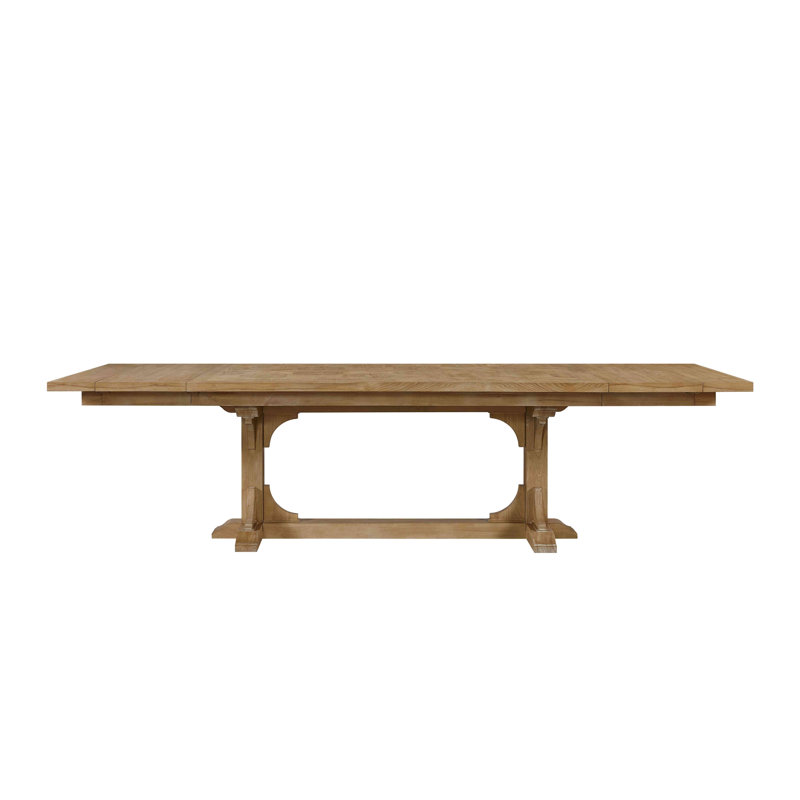 Table à tréteaux - Noix de cajou, Beige, H 30,03 po x L 114,03 po x l 44,03 po