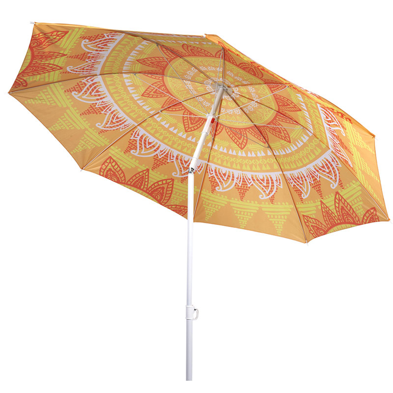 1.9m Traditional Parasol, Orange