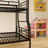 Metal Frame Full XL Over Queen Size Bunk Bed With Trundle-423971499