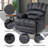 Large Manual Recliner Chair In Fabric, Perfect For Comfort And Relaxation In The Living Room-1669465539