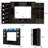 94.5" W Entertainment Center & 2 Display Cabinet For Tvs Up To 70"