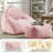 Bean Bag Chair with Ottoman for Adults, Large Corduroy Bean Bag Couch, Boneless Cloud Chaise Lounge Reading Chair with High-Resilience Foam, Floor Lounger for Bedroom Living Room(Gray)-1161614259