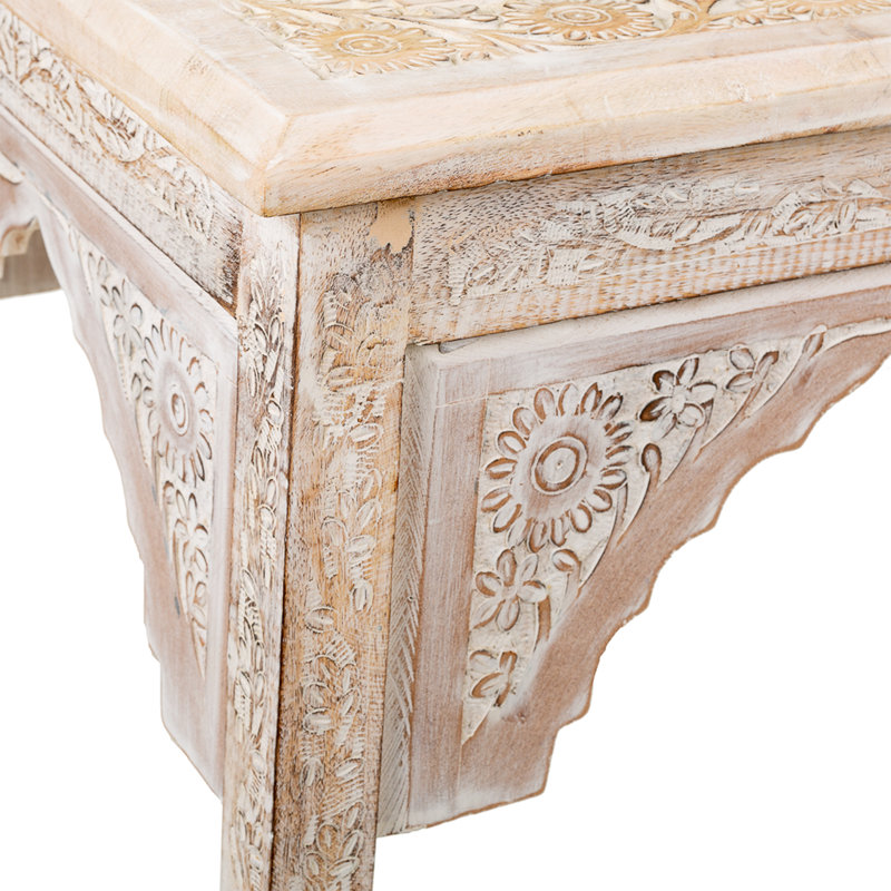 Ashkan Solid Wood Four Leg Coffee Table