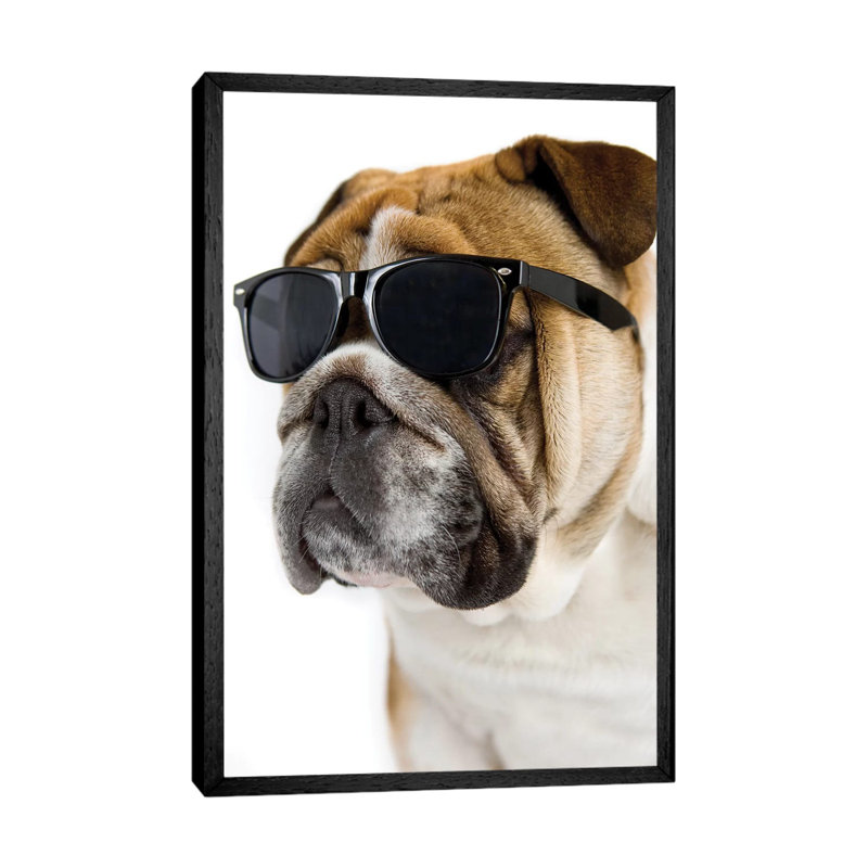 George by Rachael Hale - Print on Canvas, 66.04 cm H x 45.72 cm W, Black Framed