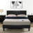 Alexanra Vegan Leather Platform Bed-383572093