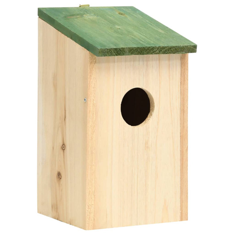 Bird Houses Solid Firwood 12x12x22 cm