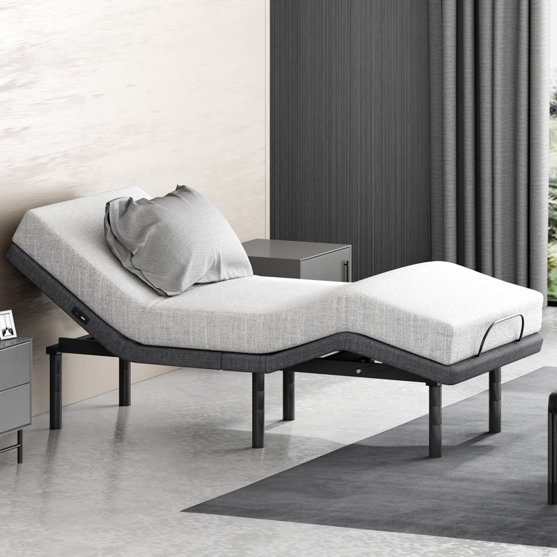 Adjustable Bed Twin XL, Ergonomic Electric Adjustable Bed Base Bed Frame, Wireless Remote Control, Usb And Type-c Ports