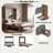 Murphy Bed with Foldable Desk – Space Saving Wall Bed-488652181