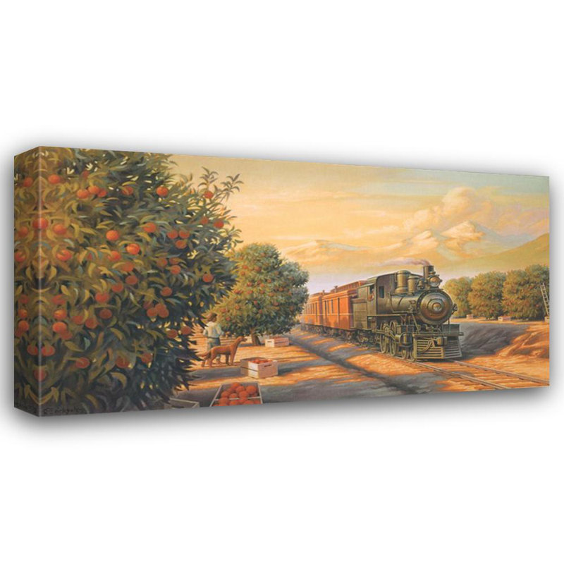 Merveilleux train rétro de la Californie, H 13 po x l 24 po