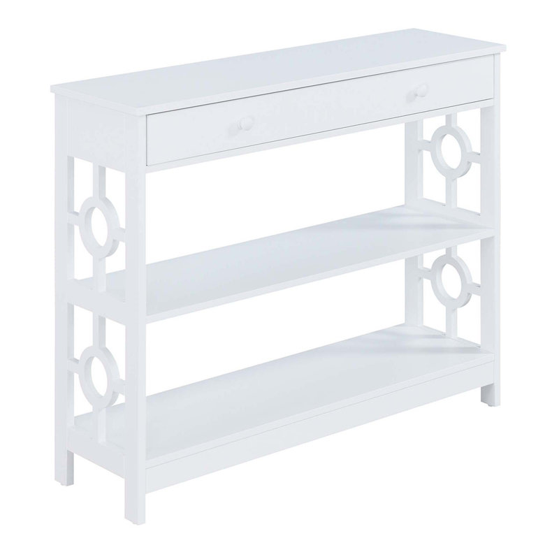 Odalis 40'' Console Table, White, 31.75" H x 40" W x 12"D